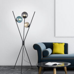 Φωτιστικό Δαπέδου Trio Lighting   3xE14 Μαύρο Ματ Μεταλλικό    403400317