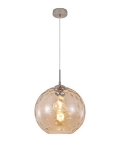 InLight Κρεμαστό φωτιστικό από μελί γυαλί 1XE27 D:30cm (4039-A-Amber)