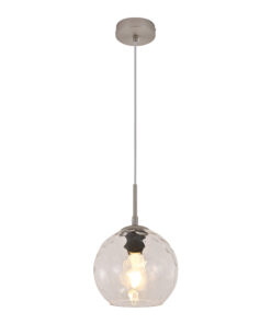 InLight Κρεμαστό φωτιστικό από διάφανο γυαλί 1XE27 D:18cm (4039-B-Transparent)