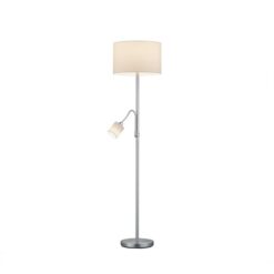 Φωτιστικό Δαπέδου Trio Lighting E27 Νίκελ Ματ Μεταλλικό 403900201