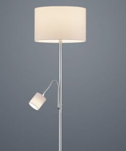 Φωτιστικό Δαπέδου Trio Lighting E27 Νίκελ Ματ Μεταλλικό 403900201