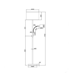 Φωτιστικό Δαπέδου Trio Lighting   E27 Νίκελ Ματ Μεταλλικό  403900201