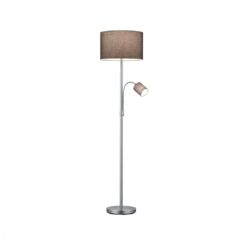 Φωτιστικό Δαπέδου Trio Lighting E27 Νίκελ Ματ Μεταλλικό 403900211