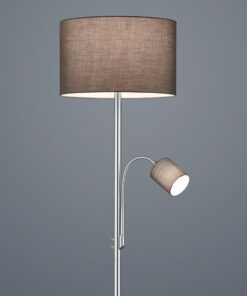 Φωτιστικό Δαπέδου Trio Lighting E27 Νίκελ Ματ Μεταλλικό 403900211