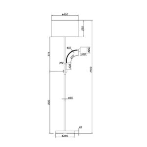 Φωτιστικό Δαπέδου Trio Lighting   E27 Νίκελ Ματ Μεταλλικό  403900211