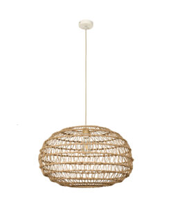 InLight Κρεμαστό Φωτιστικό από σχοινί 1xE27 D:60cm (4041-A)