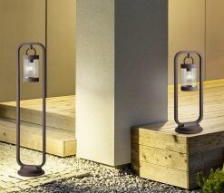 Κολωνάκι Trio Lighting E27 Σκουριά Αλουμίνιο IP44 504160124