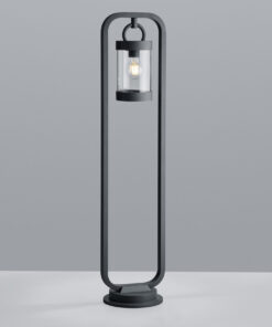 Κολωνάκι Trio Lighting E27 Ανθρακί Αλουμίνιο IP44 404160142