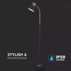 Φωτιστικό Δαπέδου V-TAC Μεταλλικό Μαύρο με Ντουί E27 – 40421