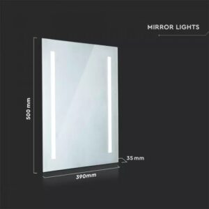 Καθρέφτης LED Αντιθαμφωτικός 17W σε Ψυχρό Λευκό 6400K V-TAC – 40441