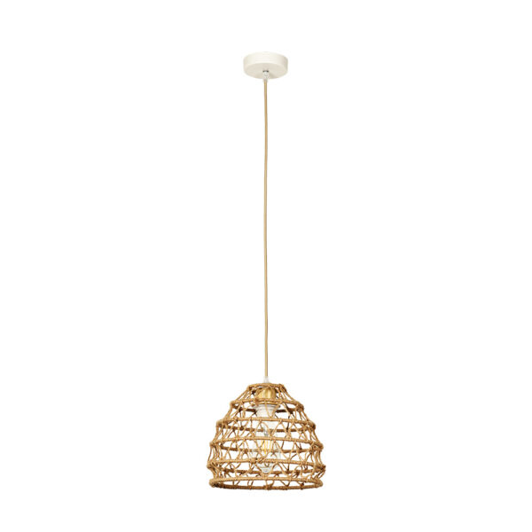 InLight Κρεμαστό Φωτιστικό από σχοινί 1xE27 D:25cm (4047-B)