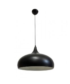 InLight Κρεμαστό φωτιστικό από μαύρο μέταλλο 1XE27 D:36cm (4052-BL)