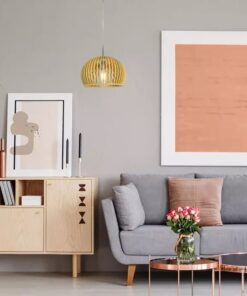 Κρεμαστό φωτιστικό οροφής ξύλινο V-TAC E27 D:330*220MM – 40531