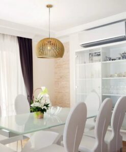 V-TAC Κρεμαστό φωτιστικό οροφής ξύλινο E27 D:440 – 40541