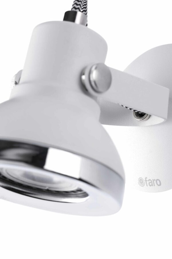 RING-1 WHITE WALL LAMP 1 X GU10  FARO – 40550