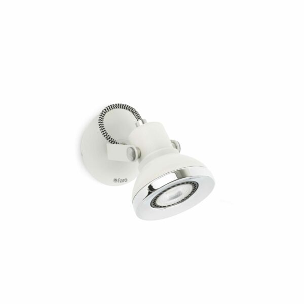 RING-1 WHITE WALL LAMP 1 X GU10  FARO - 40550