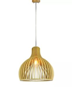 Κρεμαστό φωτιστικό οροφής ξύλινο V-TAC E27 D:450*450MM – 40551