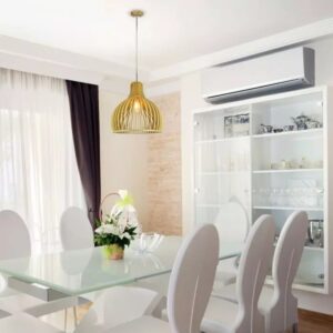 Κρεμαστό φωτιστικό οροφής ξύλινο V-TAC E27 D:450*450MM – 40551