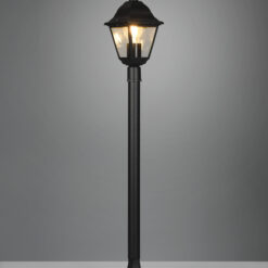 Φαναράκι Δαπέδου με Κολωνάκι Μαύρο Ματ 100cm MALIVENZA Trio Lighting – 405760132