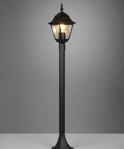 Φαναράκι Δαπέδου με Κολωνάκι Μαύρο Ματ 100cm MALIVENZA Trio Lighting – 405760132