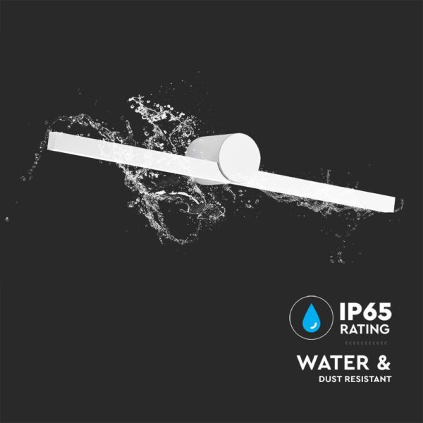 Φωτιστικό Καθρέφτη – Πίνακα Τοίχου  LED 10W V-TAC Λευκό 1530lm Φυσικό 4000K IP65 – 405821
