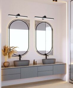 Φωτιστικό Καθρέφτη – Πίνακα Τοίχου LED 10W V-TAC Μαύρο 1530lm Φυσικό 4000K IP65 – 405841