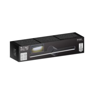 Φωτιστικό Καθρέφτη – Πίνακα Τοίχου  LED 10W V-TAC Μαύρο 1530lm Φυσικό 4000K IP65 – 405841