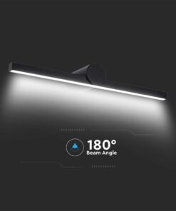 Φωτιστικό Καθρέφτη – Πίνακα Τοίχου LED 10W V-TAC Μαύρο 1530lm Φυσικό 4000K IP65 – 405841