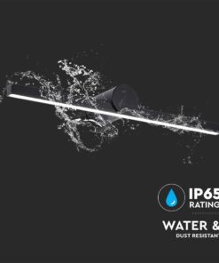 Φωτιστικό Καθρέφτη – Πίνακα Τοίχου LED 10W V-TAC Μαύρο 1530lm Φυσικό 4000K IP65 – 405841