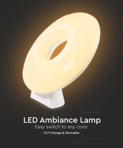 Wi-Fi Smart Επιτραπέζιο Φωτιστικό για Ατμοσφαιρικό Φωτισμό Χώρου RGB+WW+CW V-TAC Λευκό Dimmable – 405861