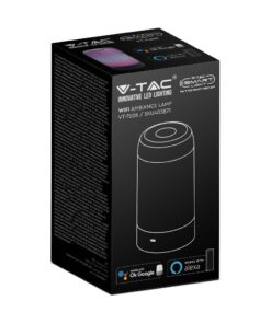 Wi-Fi Smart Επιτραπέζιο Φωτιστικό Γραφείου V-TAC Μαύρο RGB Dimmable – 405871