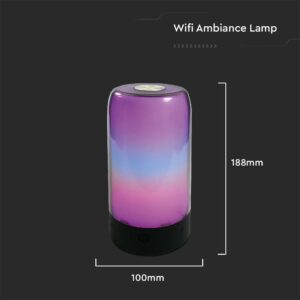 Wi-Fi Smart Επιτραπέζιο Φωτιστικό Γραφείου V-TAC Μαύρο RGB Dimmable  – 405871