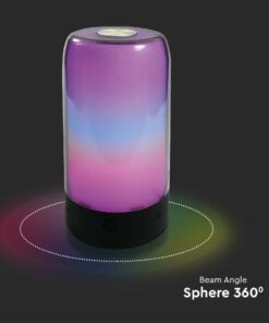 Wi-Fi Smart Επιτραπέζιο Φωτιστικό Γραφείου V-TAC Μαύρο RGB Dimmable – 405871