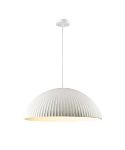 Inlight Κρεμαστό φωτιστικό λευκό από γύψο 1XE27 D:60cm (4063-White)