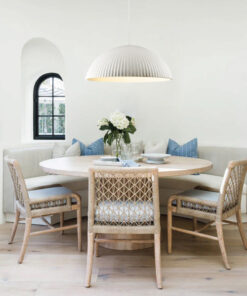 Inlight Κρεμαστό φωτιστικό λευκό από γύψο 1XE27 D:60cm (4063-White)