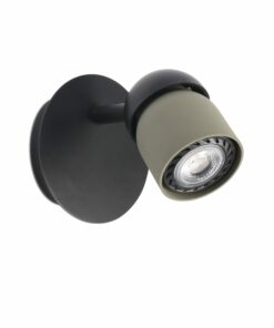 COCO WALL LAMP BLACK + OLIVE GREEN 1xGU10 FARO – 40662