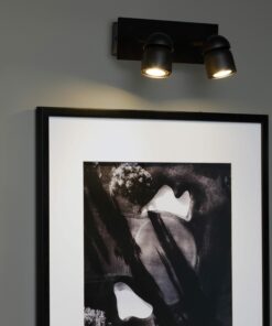 COCO WALL LAMP BLACK 2xGU10 FARO – 40665