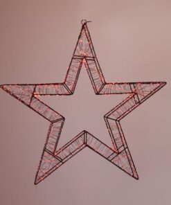 ΑΣΤΕΡΙ ΦΩΤΙΖΟΜΕΝΟ 50cm, 1200 LED, 31V ΜΕΤΑΣΧΗΜΑΤΙΣΤΗ, TIMER, ΜΑΥΡΟΣ ΜΕΤΑΛΛΙΚΟΣ ΣΚΕΛΕΤΟΣ, ΜΑΥΡΟ ΧΑΛΚΙΝΟ ΚΑΛΩΔΙΟ, ΚΟΚΚΙΝΟ LED, ΠΡΟΕΚΤΑΣΗ ΠΑΡΟΧΗΣ 5m, IP44 EUROLAMP – 600-22536