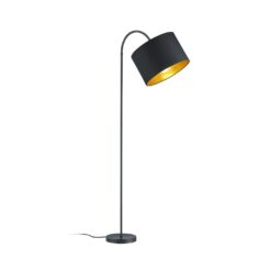 Φωτιστικό Δαπέδου Trio Lighting E27 Μαύρο Ματ Μεταλλικό 408290179
