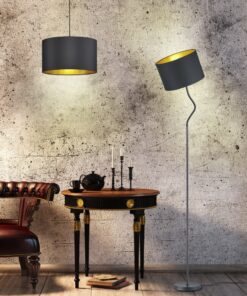 Φωτιστικό Δαπέδου Trio Lighting E27 Μαύρο Ματ Μεταλλικό 408290179