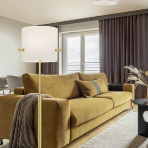 Φωτιστικό Δαπέδου Trio Lighting CAMDEN  3x E27 Ορείχαλκος Ματ Μεταλλικό   – 408300308