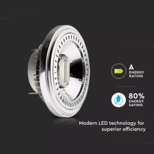 Λάμπα LED Spot G53 AR111 COB 12W V-TAC CRI>90 20° Θερμό Λευκό 3000K – 214084
