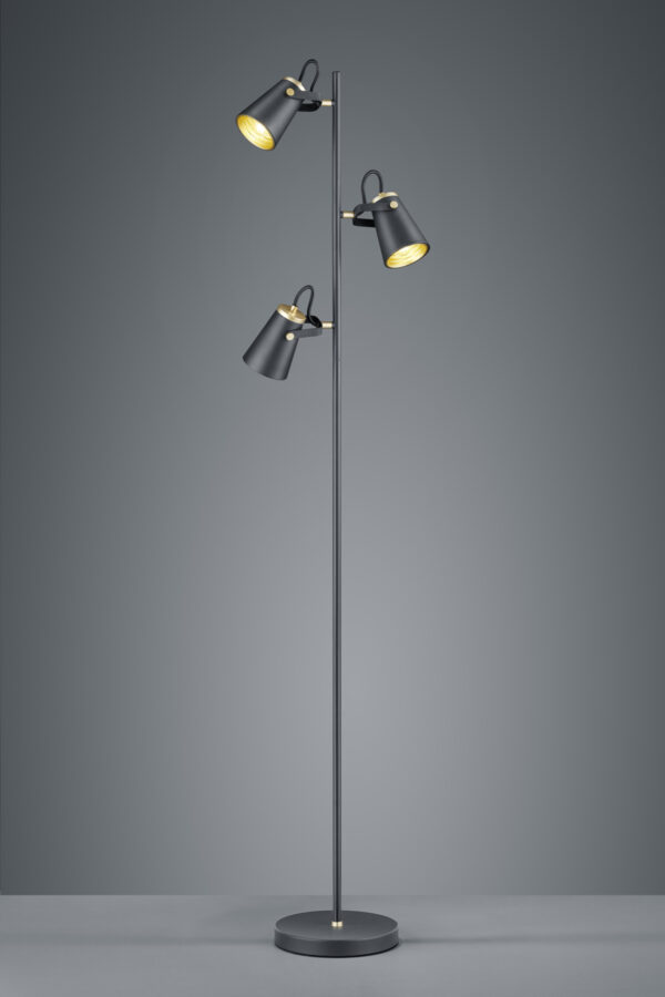 Φωτιστικό Δαπέδου Trio Lighting   E14 Μαύρο Ματ Μεταλλικό    408800332