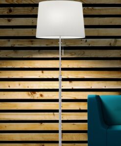Φωτιστικό Δαπέδου Trio Lighting E27 Νίκελ Ματ Μεταλλικό 409100307