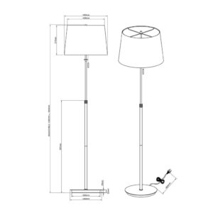 Φωτιστικό Δαπέδου Trio Lighting   E27 Ορείχαλκος Ματ Μεταλλικό    409100308