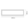 InLight LED Panel 48watt Παραλληλόγραμμο 4000Κ Φυσικό Λευκό D:120cmX30cm (2.50.01.2)