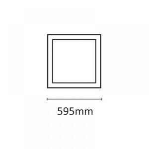 InLight LED Panel 48watt Τετράγωνο 6500Κ Ψυχρό Λευκό D:59,5cm (2.48.01.3)