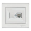 Πρίζα δικτύου RJ45 CAT5 διπλή λευκή Makel Manolya – 41001036