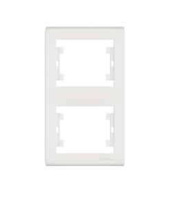 Πλαίσιο 2 θέσεων κάθετο λευκό Makel Manolya – 41001707