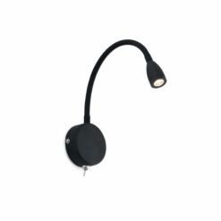 Faro Barcelona Φωτιστικό Τοίχου Ανάγνωσης Μαύρο LOKE 3W 3000K – 41020